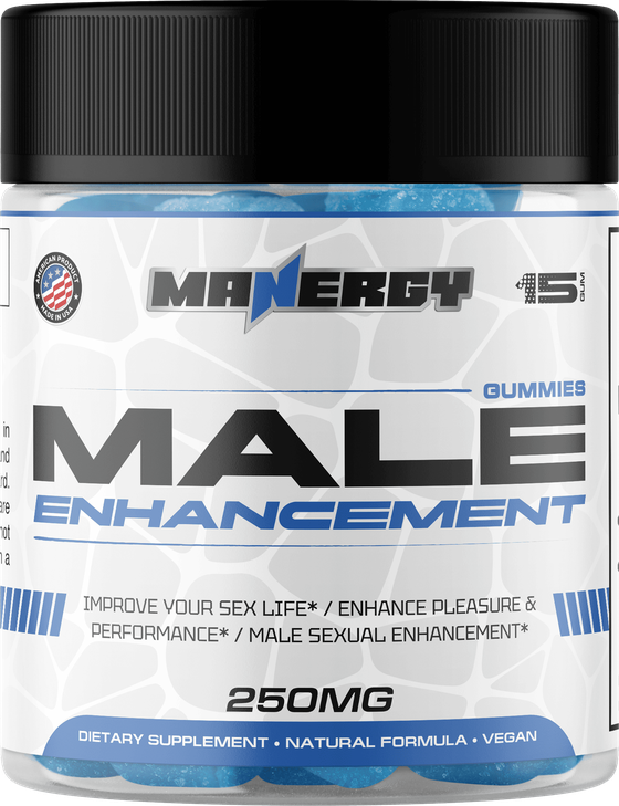 Manergy Male Enhancement Gummies — 250 mg, kosttilskud, naturlig vegansk formel